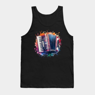 Splash of Accordion Tank Top